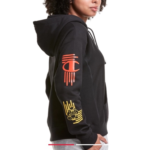 Women's Reverse Weave Hoodie, Mario Spiny & Goomba - Picture 2 of 11